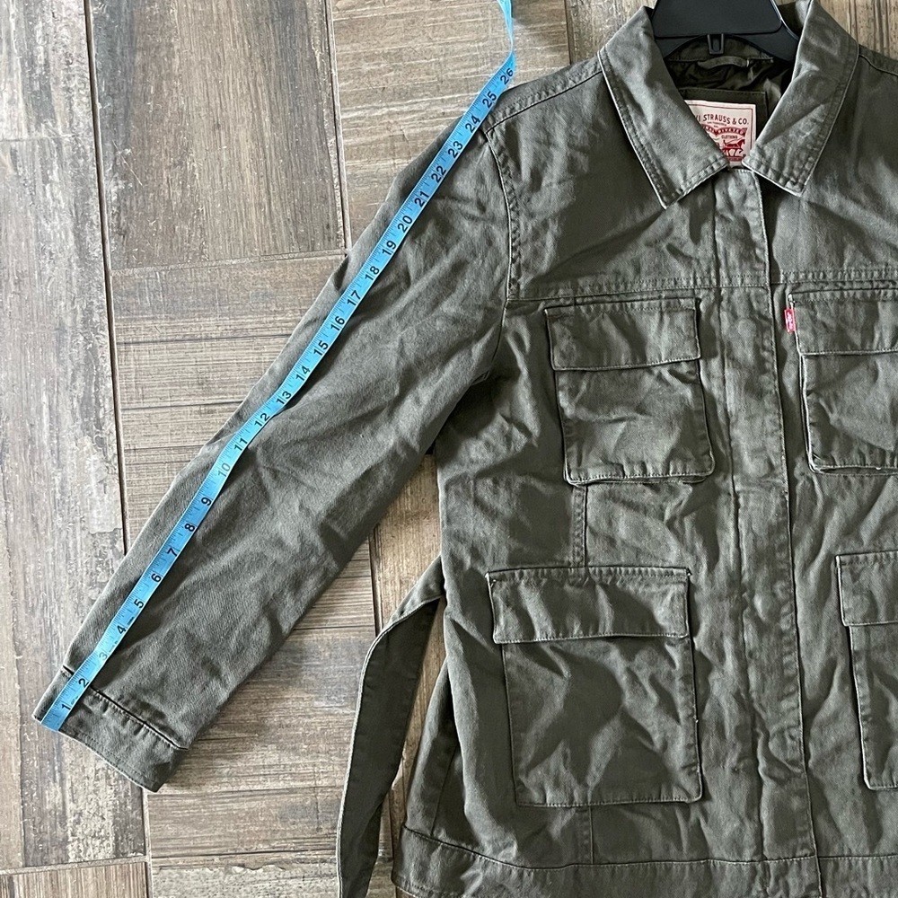 Levi’s SAFARI DENIM JACKET IN OLIVE size large - Picture 7 of 10